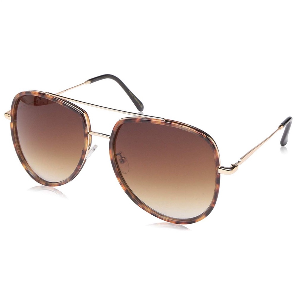 Vince Camuto Leopard Lined Aviator Sunglasses